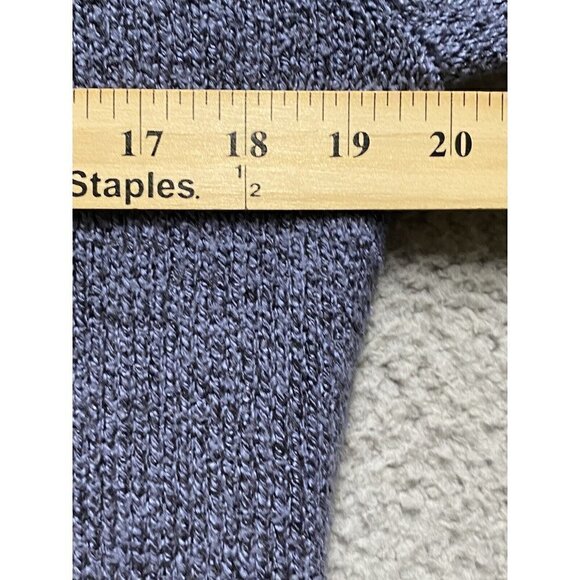 Women's CLASSIC ELEMENT 1 Button Open Cardigan Sweater Blue Sz S/C - Picture 4 of 5